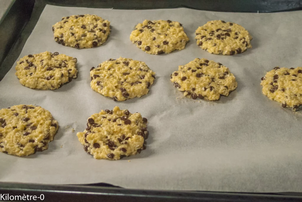 Biscuits moelleux à la noix de coco, noix de cajou et chocolat, sans beurre, sans sucre - Étape 4