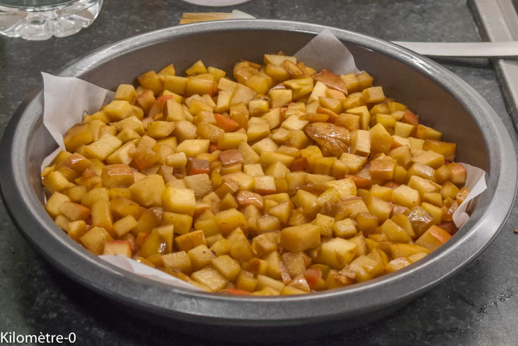 Gâteau du matin aux flocons de sarrasin et aux pommes - Étape 6
