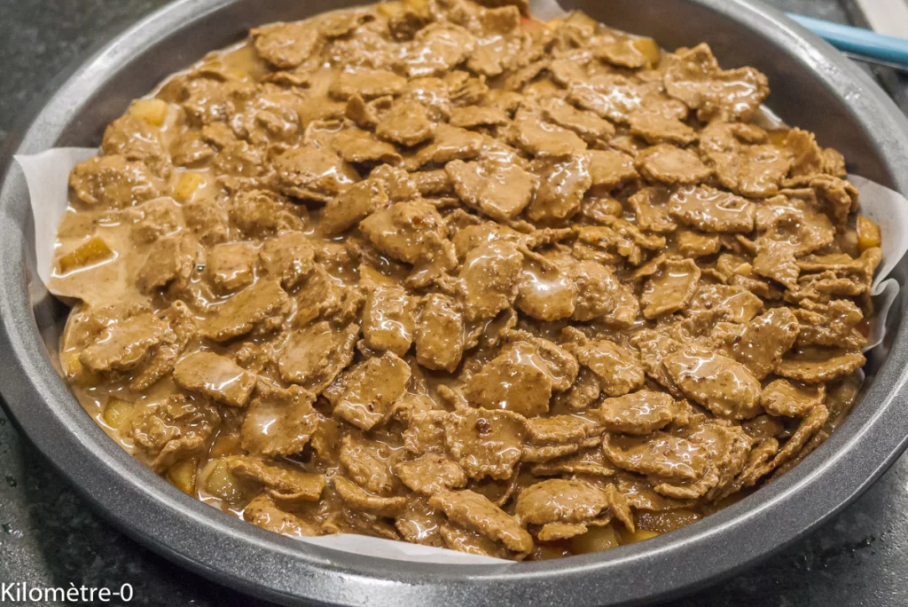 Gâteau du matin aux flocons de sarrasin et aux pommes - Étape 7