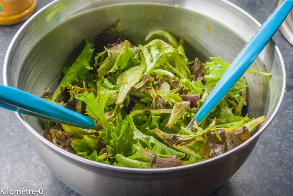 Salade de magret de canard séché aux fruits d&rsquo;hiver - Étape 2