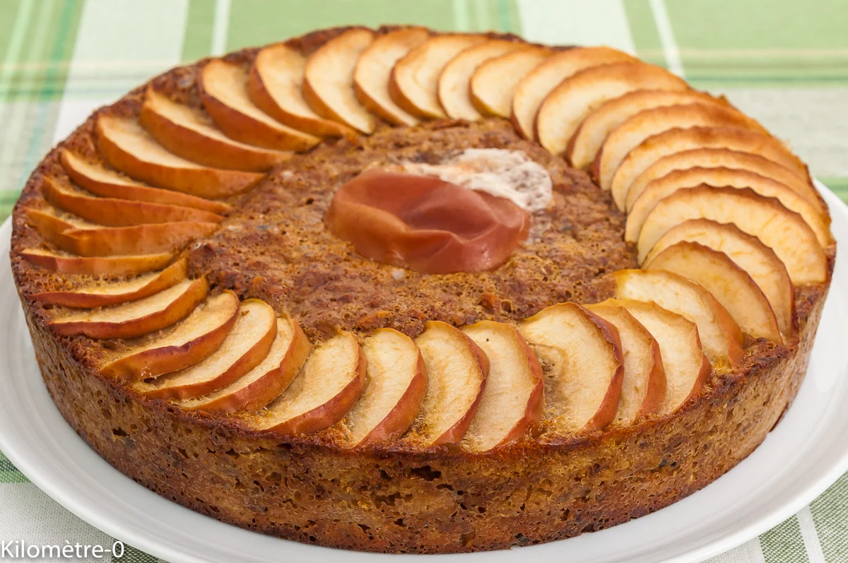 Photo de recette de dessert, gâteau, moelleux , fondant, sans beurre, sans huile, sans matière grasse, agrumes, fruits de la passion, fruits, pommes, noix, facile, rapide, healthy, sain, bio, Kilomètre-0, blog de cuisine réalisée à partir de produits de saison et issus de circuits courts
