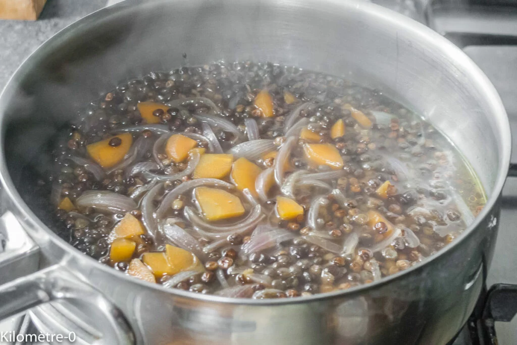 Cuisson des lentilles - Étape 4