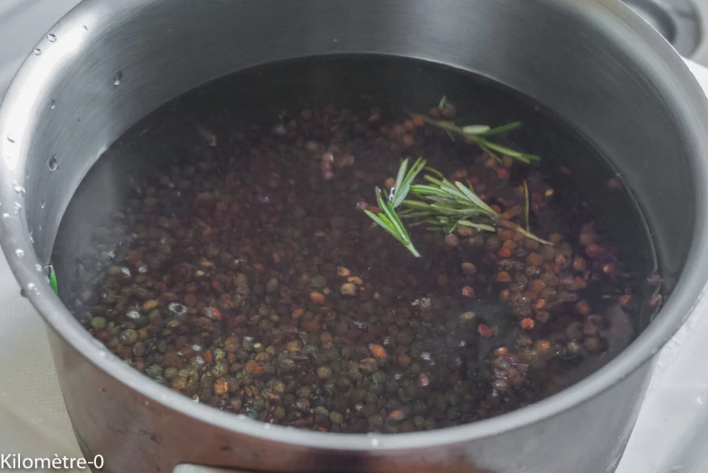 Parmentier végétarien aux lentilles - Étape 1