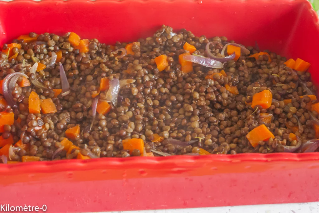 Parmentier végétarien aux lentilles - Étape 8