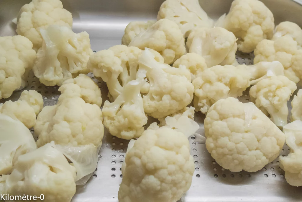 Chou fleur aux épices, apéro facile - Étape 2