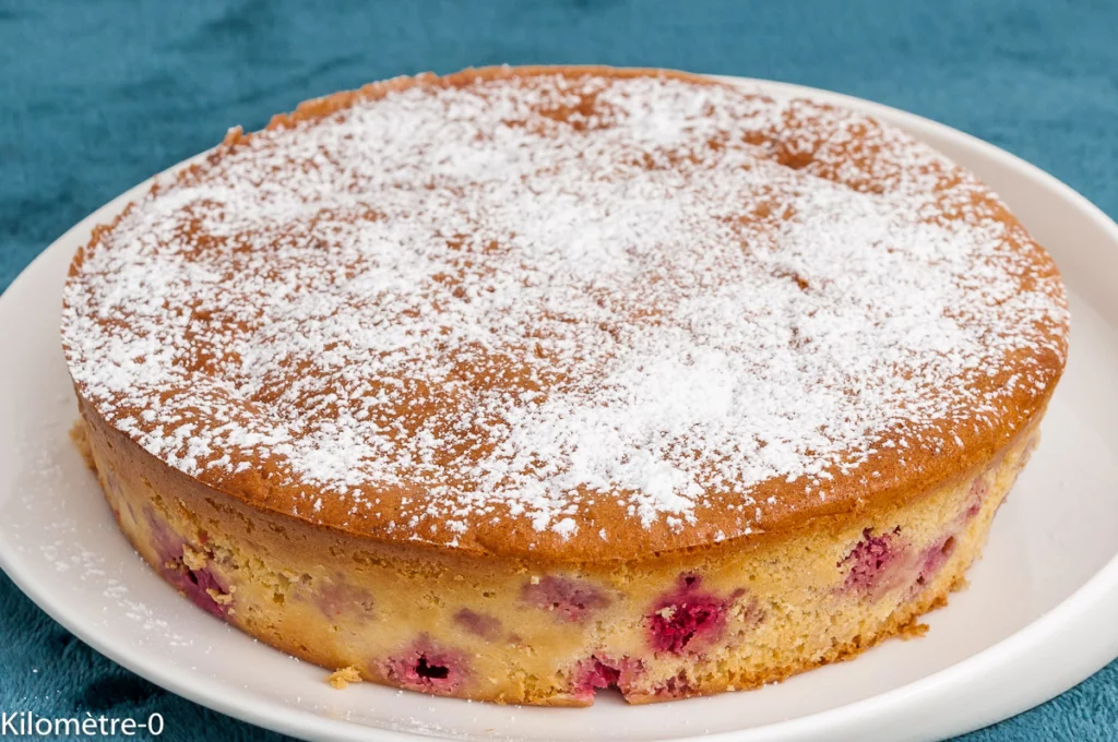 Gâteau moelleux au citron et aux framboises - Étape 9