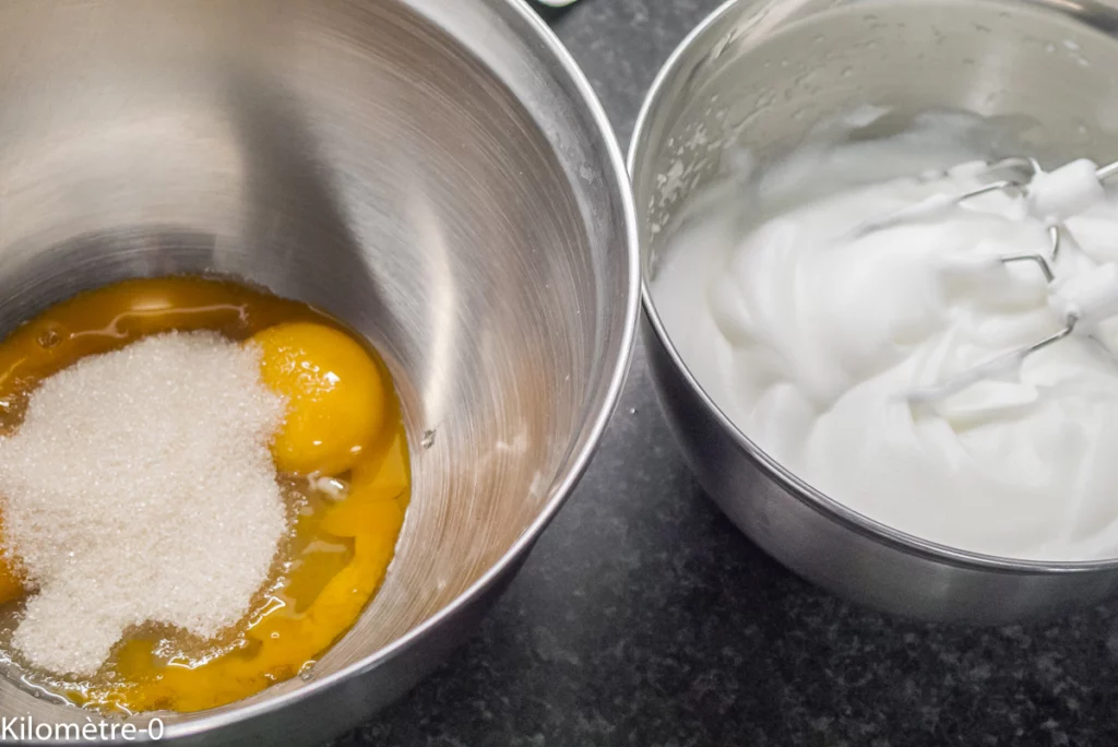 Gâteau moelleux aux framboises - Étape 2
