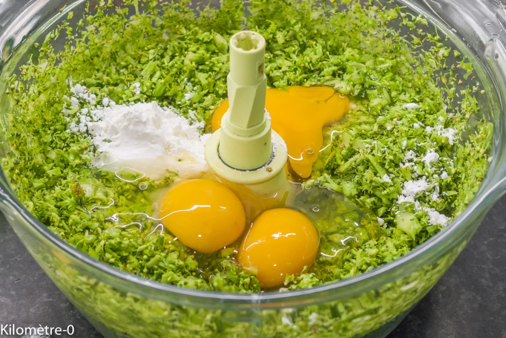 Pizza de brocolis au chorizo et emmental - Étape 2