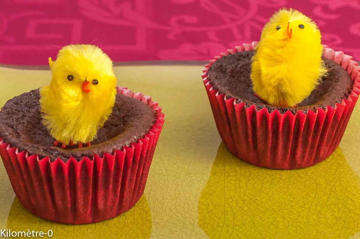 Photo de recette de Moelleux, fondant, chocolat, noir, facile, bio, léger, Pâques, dessert, gâteau moelleux, Kilomètre-0, blog de cuisine réalisée à partir de produits de saison et issus de circuits courts