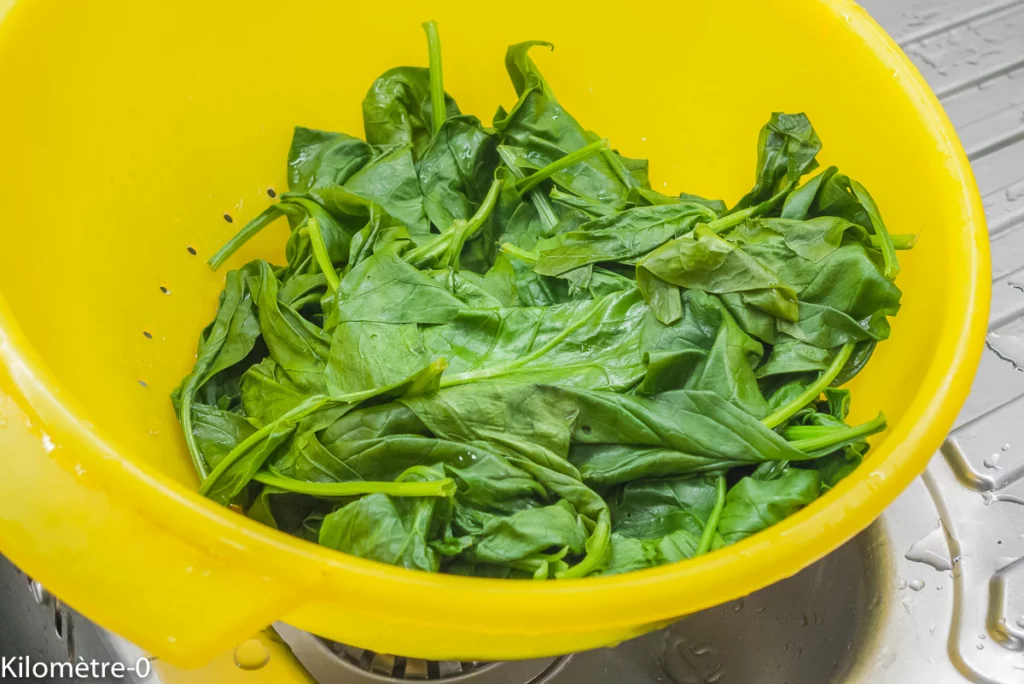 Tarte salée aux épinards et à la fourme d&rsquo;Ambert. - Étape 2