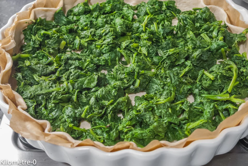 Tarte salée aux épinards et à la fourme d&rsquo;Ambert. - Étape 4