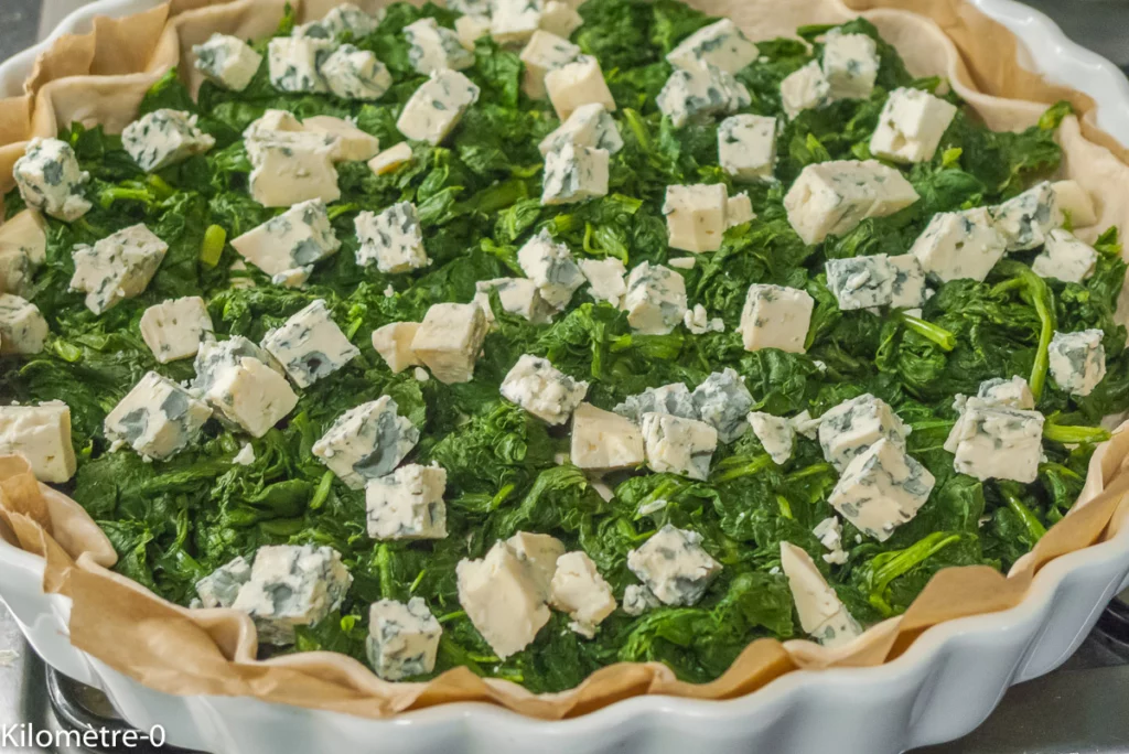 Tarte salée aux épinards et à la fourme d&rsquo;Ambert. - Étape 5