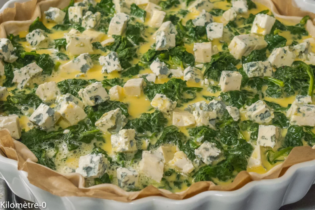 Tarte salée aux épinards et à la fourme d&rsquo;Ambert. - Étape 6