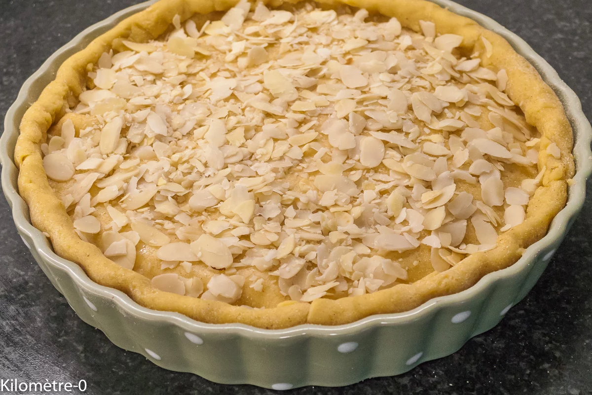 Photo de recette de tarte, ricotta, citron, amandes, facile, cuisine italienne, léger, cuisine du monde, dessert fromager, dessert, gâteau, Kilomètre-0, blog de cuisine réalisée à partir de produits de saison et issus de circuits courts