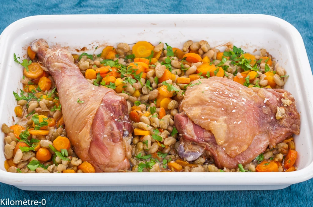 Cuisse de dinde aux flageolets et carottes - Étape 5