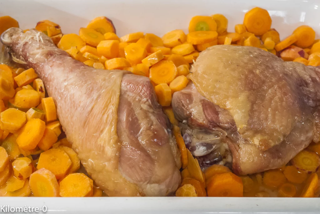 Cuisse de dinde aux flageolets et carottes - Étape 3