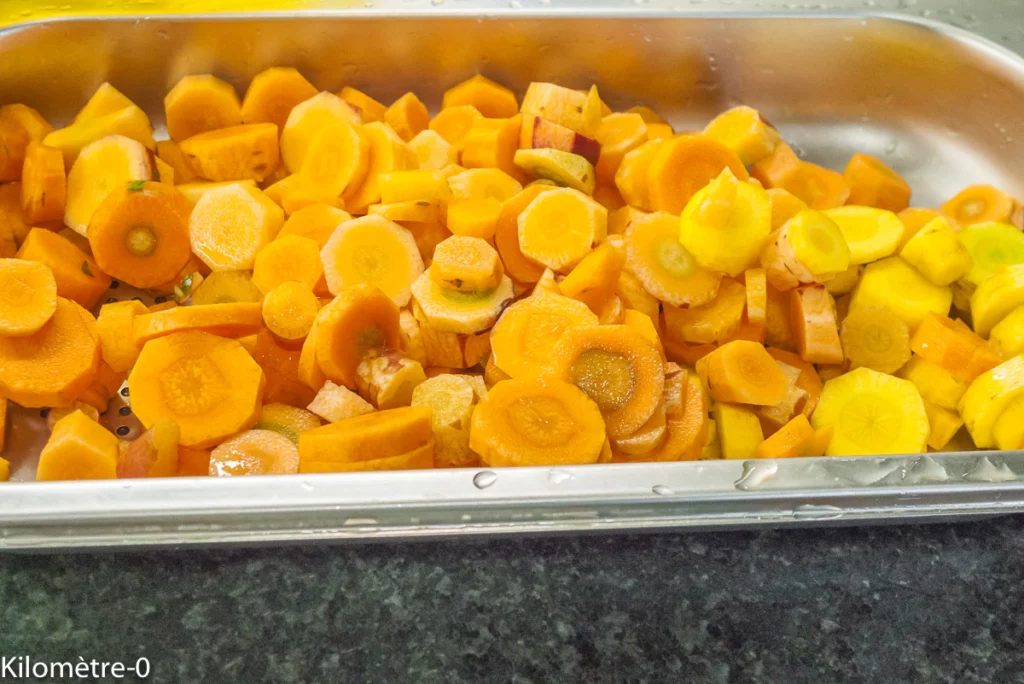 Salade de petit épeautre aux carottes nouvelles et aux poireaux - Étape 2