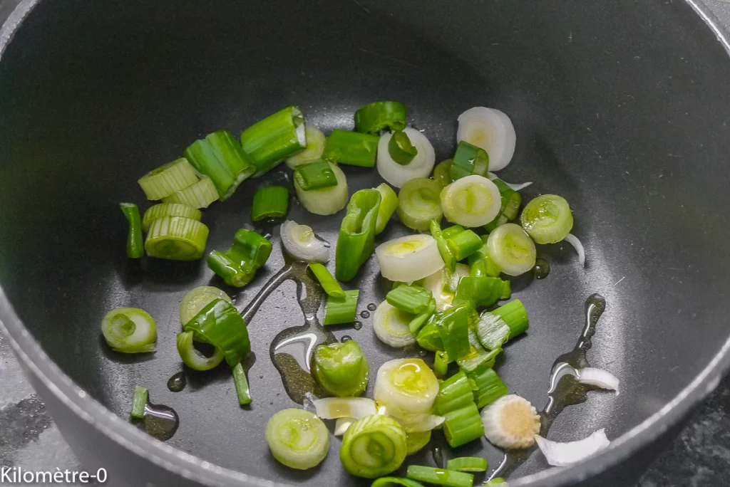 Petits pois aux oeufs pochés - Étape 4