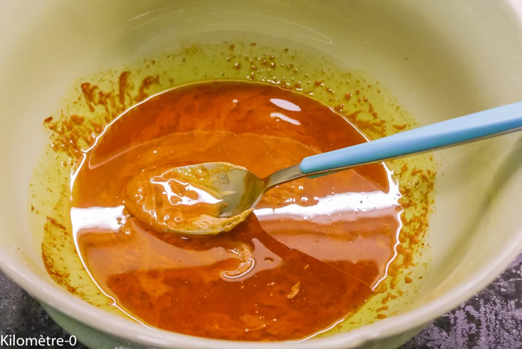 Salade de pâtes de sarrasin aux petits pois, carottes, radis et betteraves - Étape 5