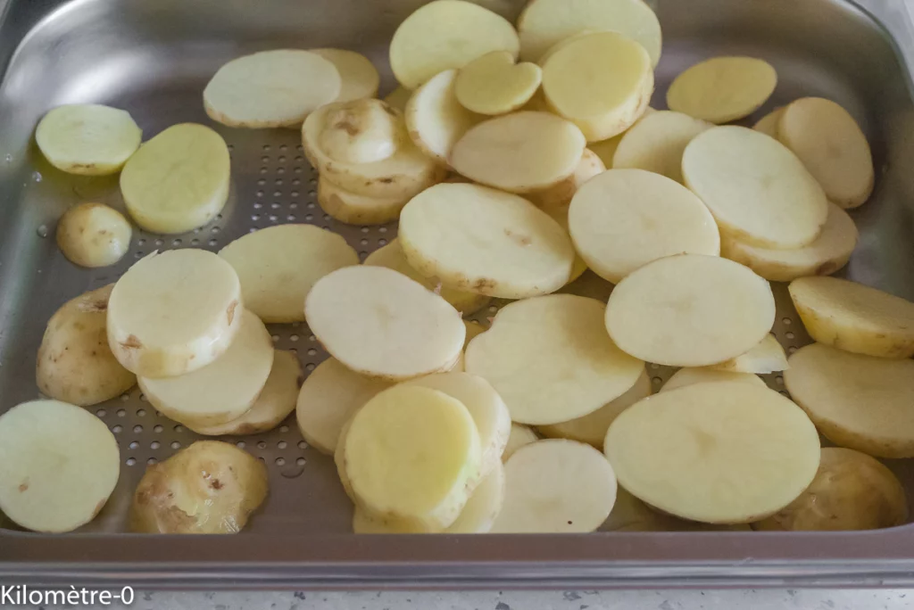 Frittata de pommes de terre nouvelles et courgettes - Étape 1