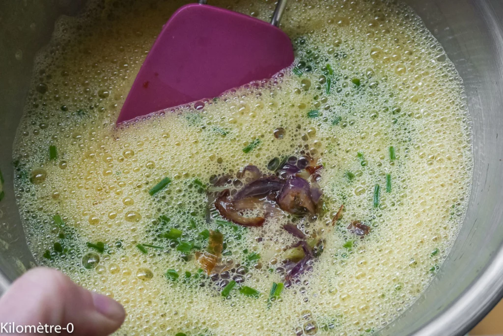 Frittata de pommes de terre nouvelles et courgettes - Étape 6