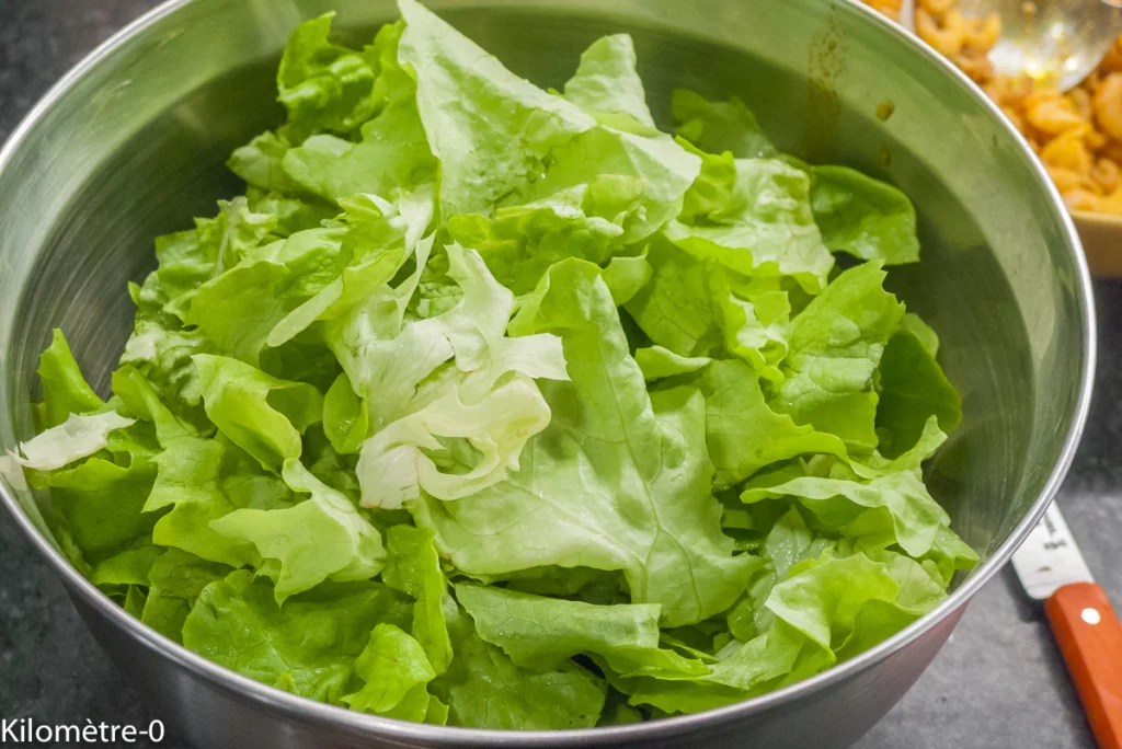 Salade de pointes d&rsquo;asperges aux crevettes grises - Étape 6