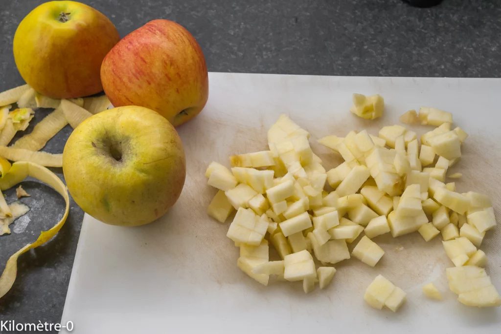 Cake aux pommes et aux saucisses - Étape 2