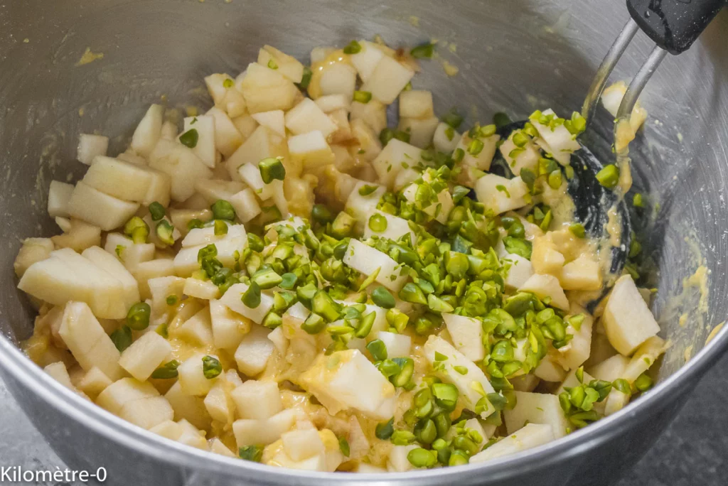 Cake aux pommes et aux pistaches - Étape 7
