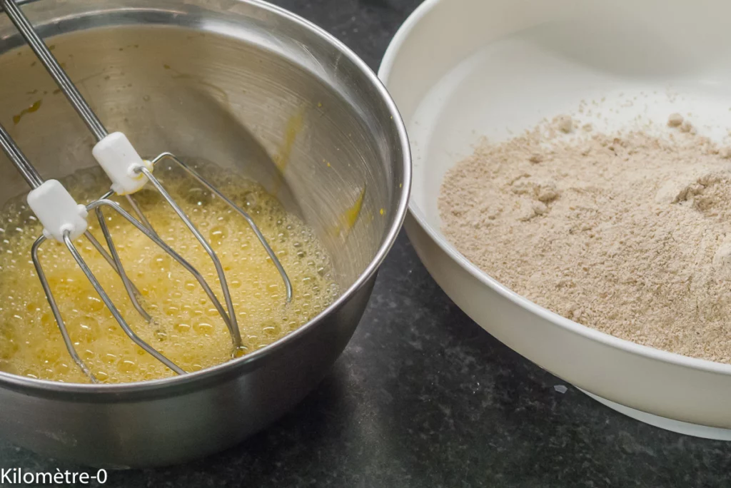 Crêpes salées à la farine de petit épeautre - Étape 1