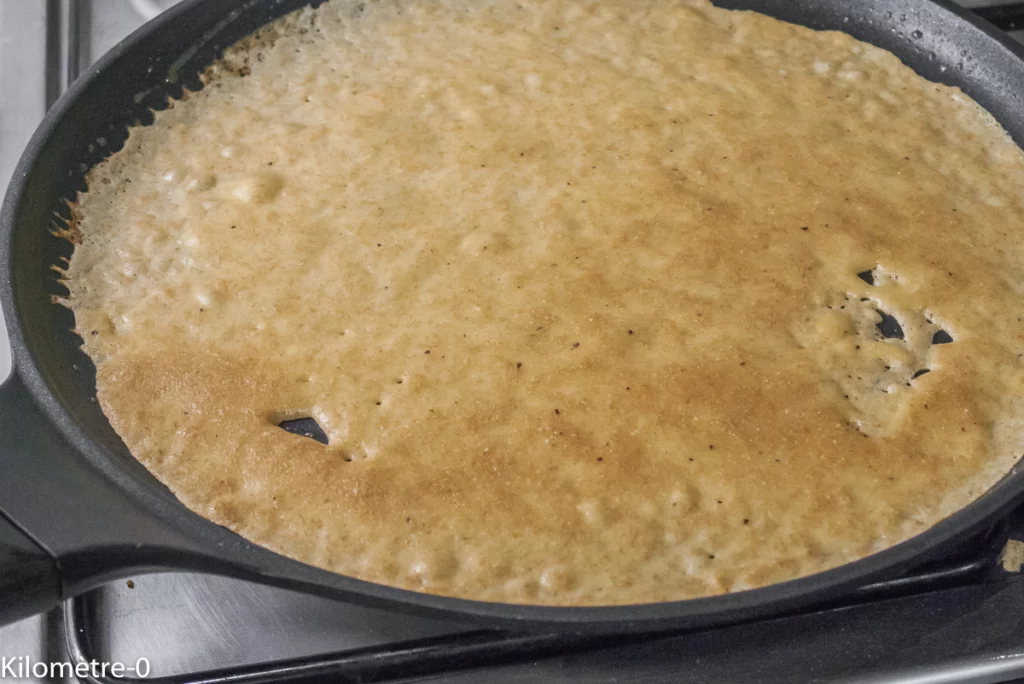 Crêpes salées à la farine de petit épeautre - Étape 4
