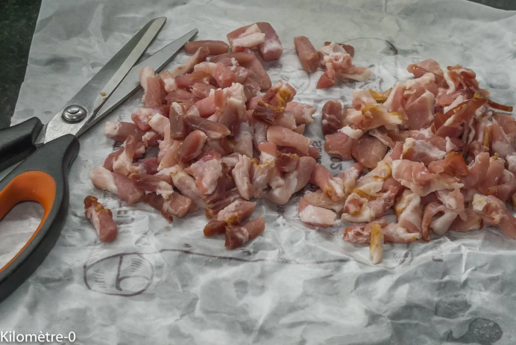 Crêpes salées farcies aux pommes de terre nouvelles, lardons, roquefort et noix - Étape 4