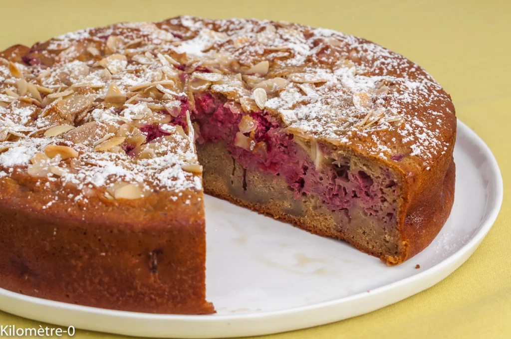 Gâteau au lait concentré et aux framboises - Étape 8