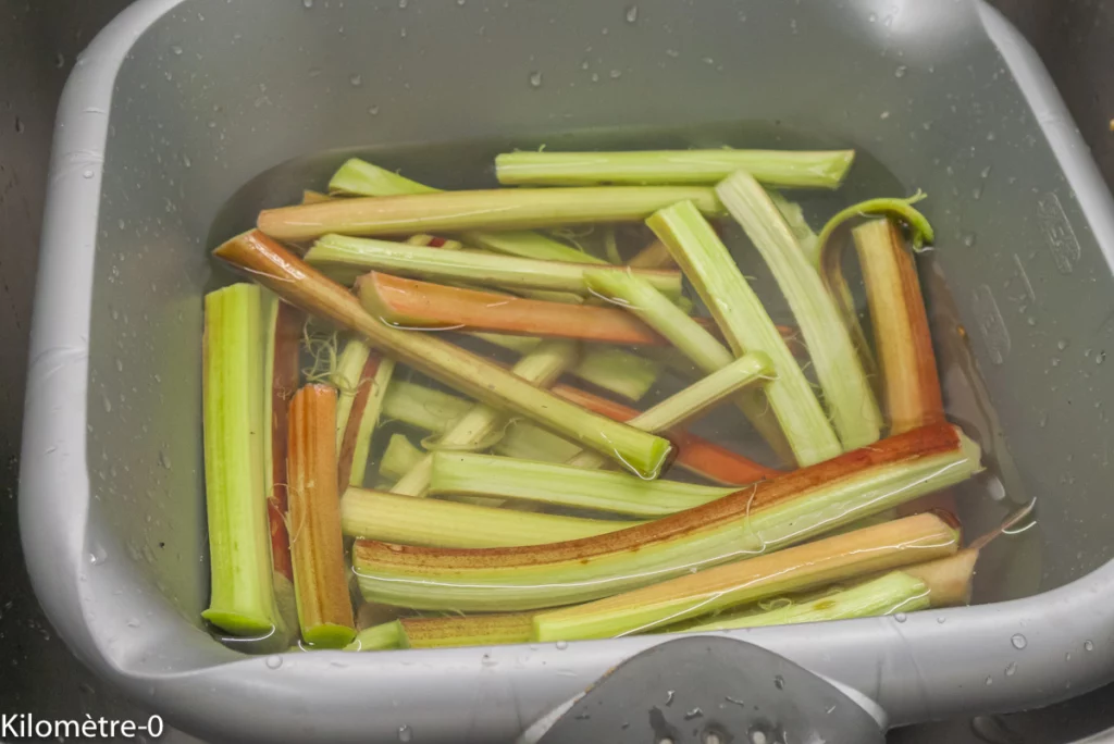Tarte aux amandes et à la rhubarbe - Étape 7
