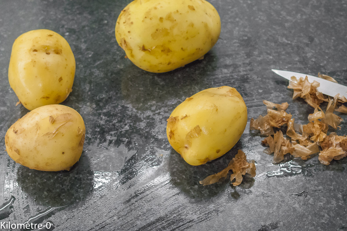 Photo de recette de, cuisson des pommes de terre nouvelles, cuisiner des pommes de terre, nouvelles, patates, bio, Kilomètre-0, blog de cuisine réalisée à partir de produits de saison et issus de circuits courts