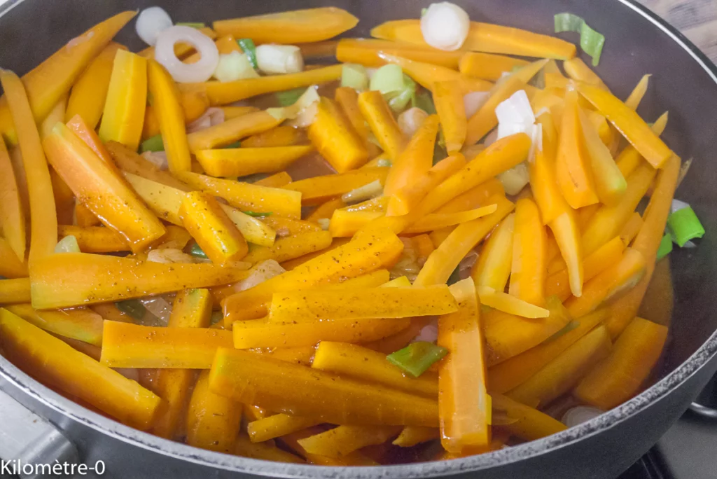Carottes aux épices et aux amandes - Étape 6