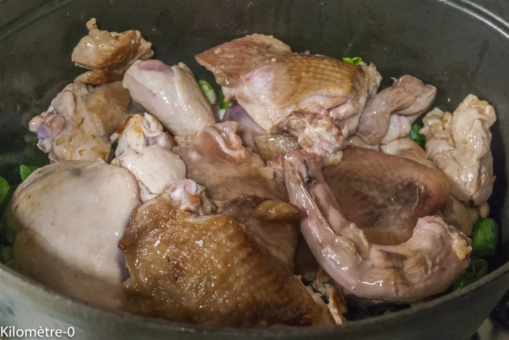 Pintade aux légumes printaniers (carottes et pommes de terre) - Étape 3