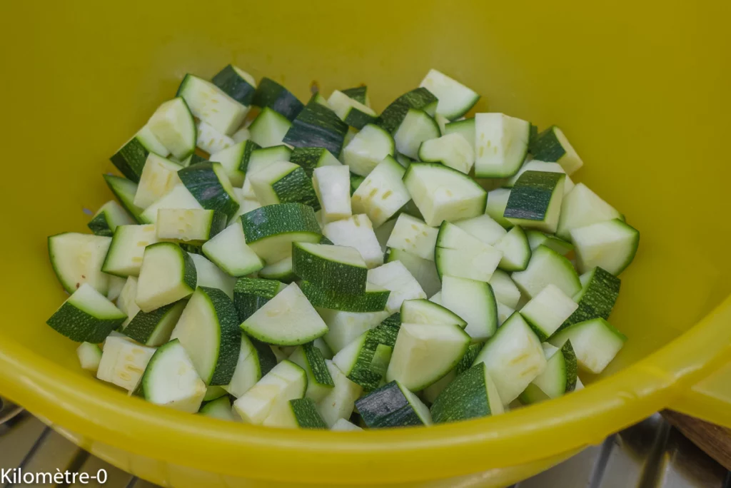Salade de semoule aux haricots rouges, courgettes et salicornes - Étape 2