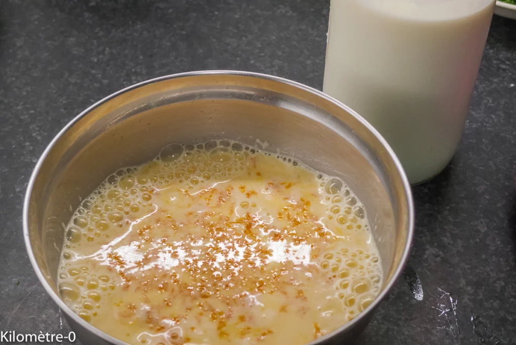 Gâteau flan à l&rsquo;orange, dessert portugais - Étape 3