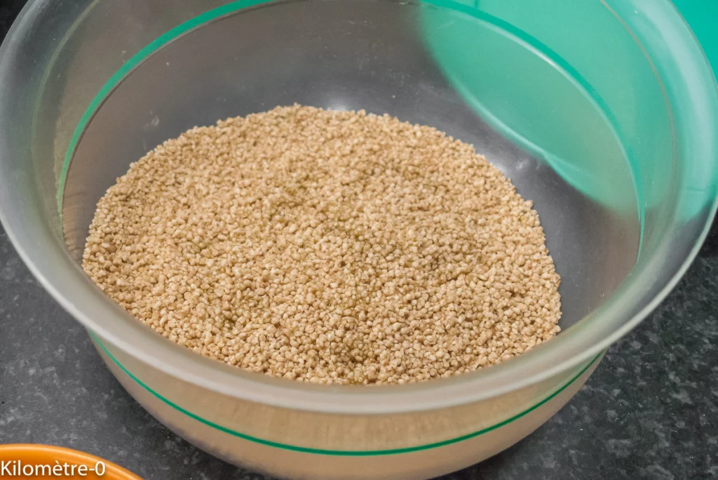 Salade de semoule aux haricots rouges, courgettes et salicornes - Étape 3