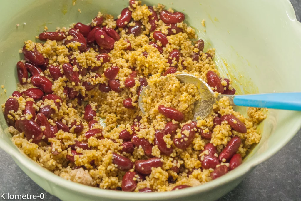 Salade de semoule aux haricots rouges, courgettes et salicornes - Étape 7