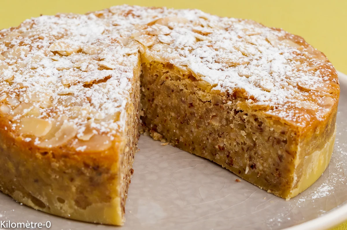 Photo de recette de fondant, gâteau, dessert, amandes, facile, gourmand, rhum, léger, Kilomètre-0, blog de cuisine réalisée à partir de produits de saison et issus de circuits courts