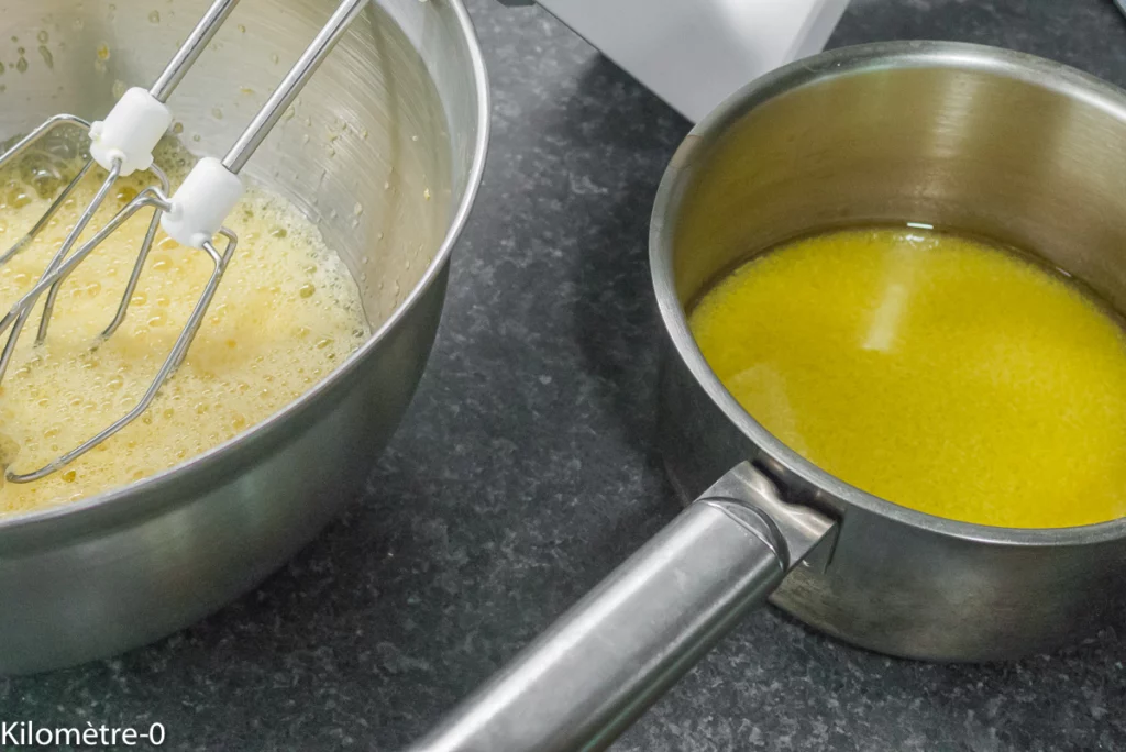 Cake croustillant à la rhubarbe et aux fraises - Étape 4