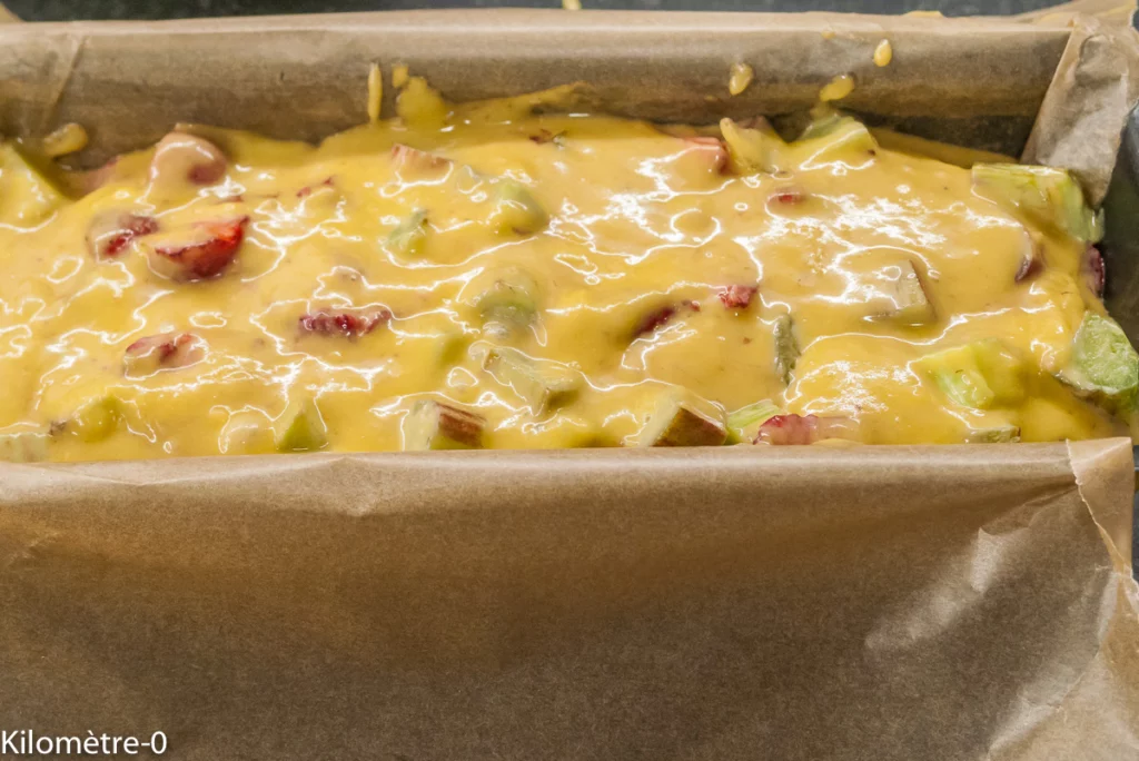 Cake croustillant à la rhubarbe et aux fraises - Étape 7