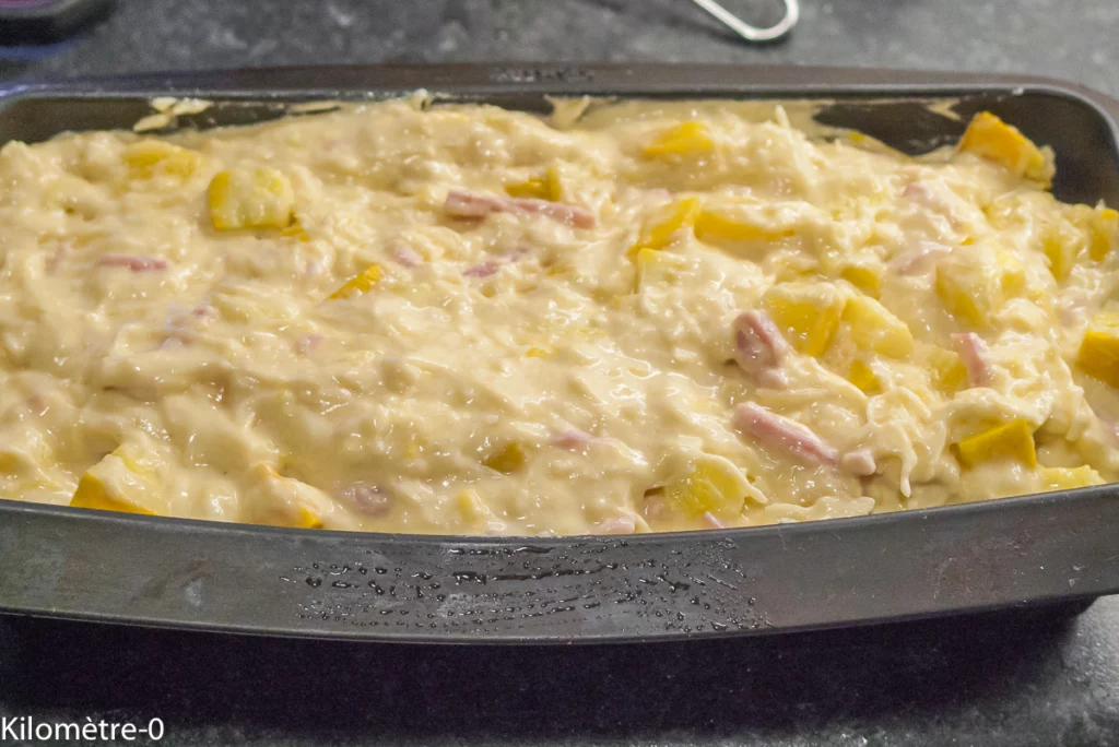 Cake courgette, jambon, emmental - Étape 6