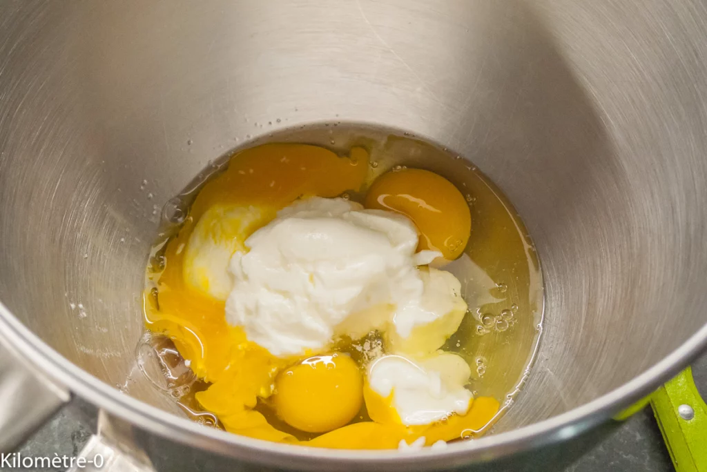 Cake salé à la truite fumée et aux asperges vertes - Étape 2