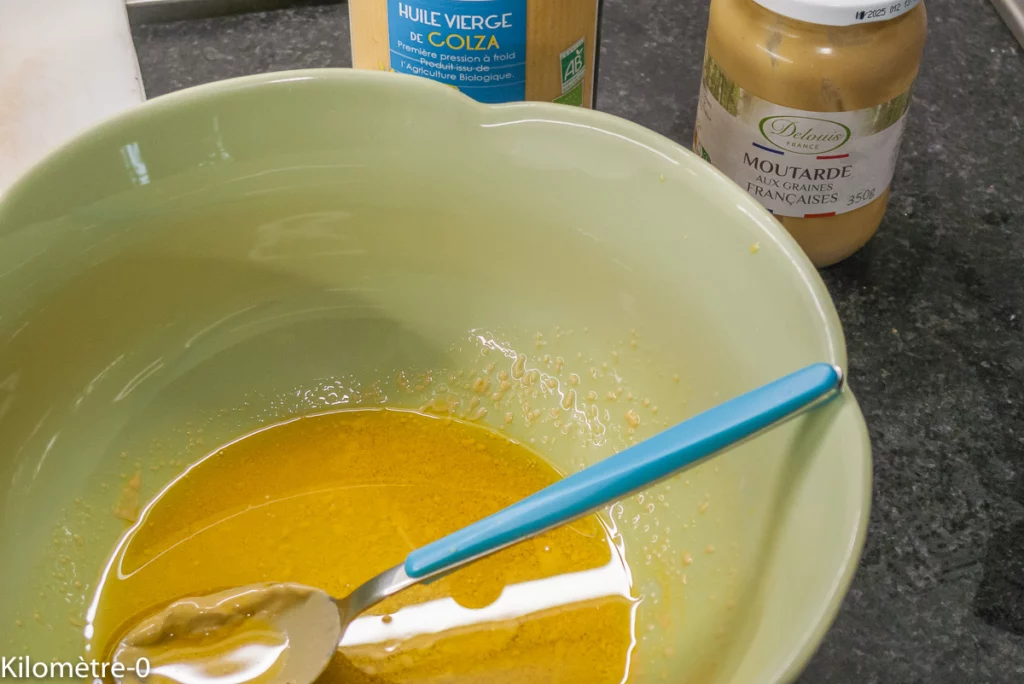 Salade de pâtes aux petits pois, betteraves et fines herbes - Étape 6