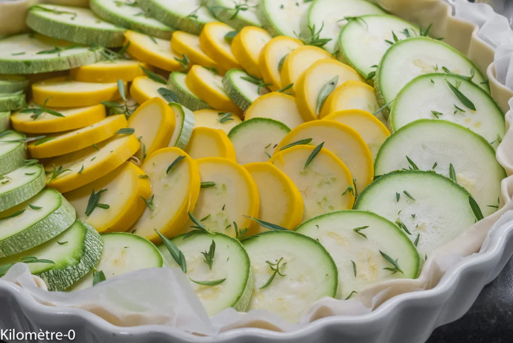 Tarte à la moutarde et aux courgettes - Étape 3