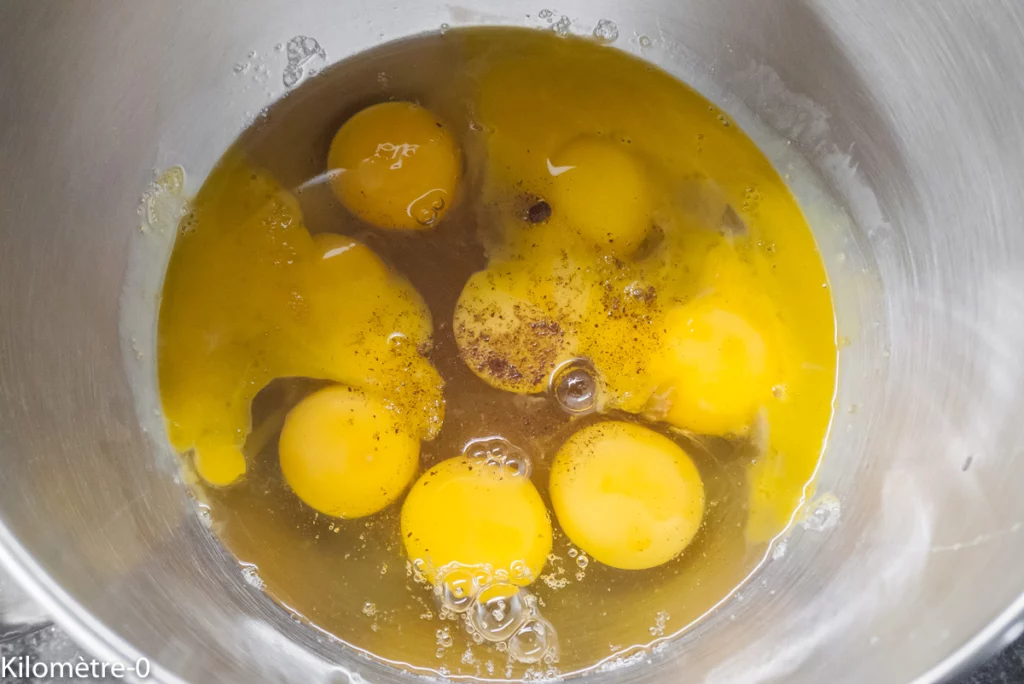 Flan protéiné à la noix et au lait de coco - Étape 1