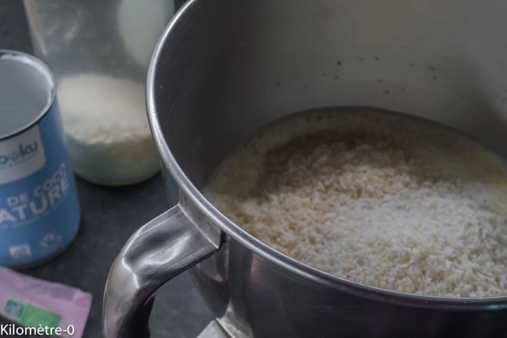 Flan protéiné à la noix et au lait de coco - Étape 3