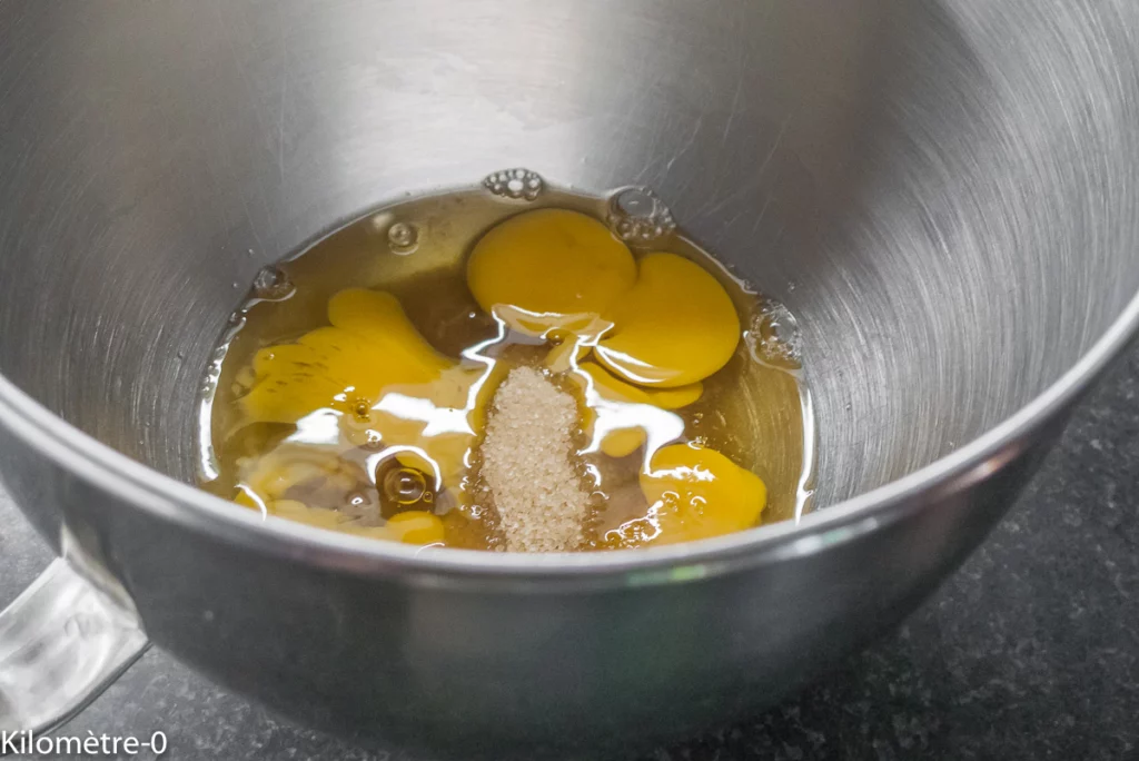 Gâteau aux framboises, à la ricotta et à la liqueur de litchi - Étape 1